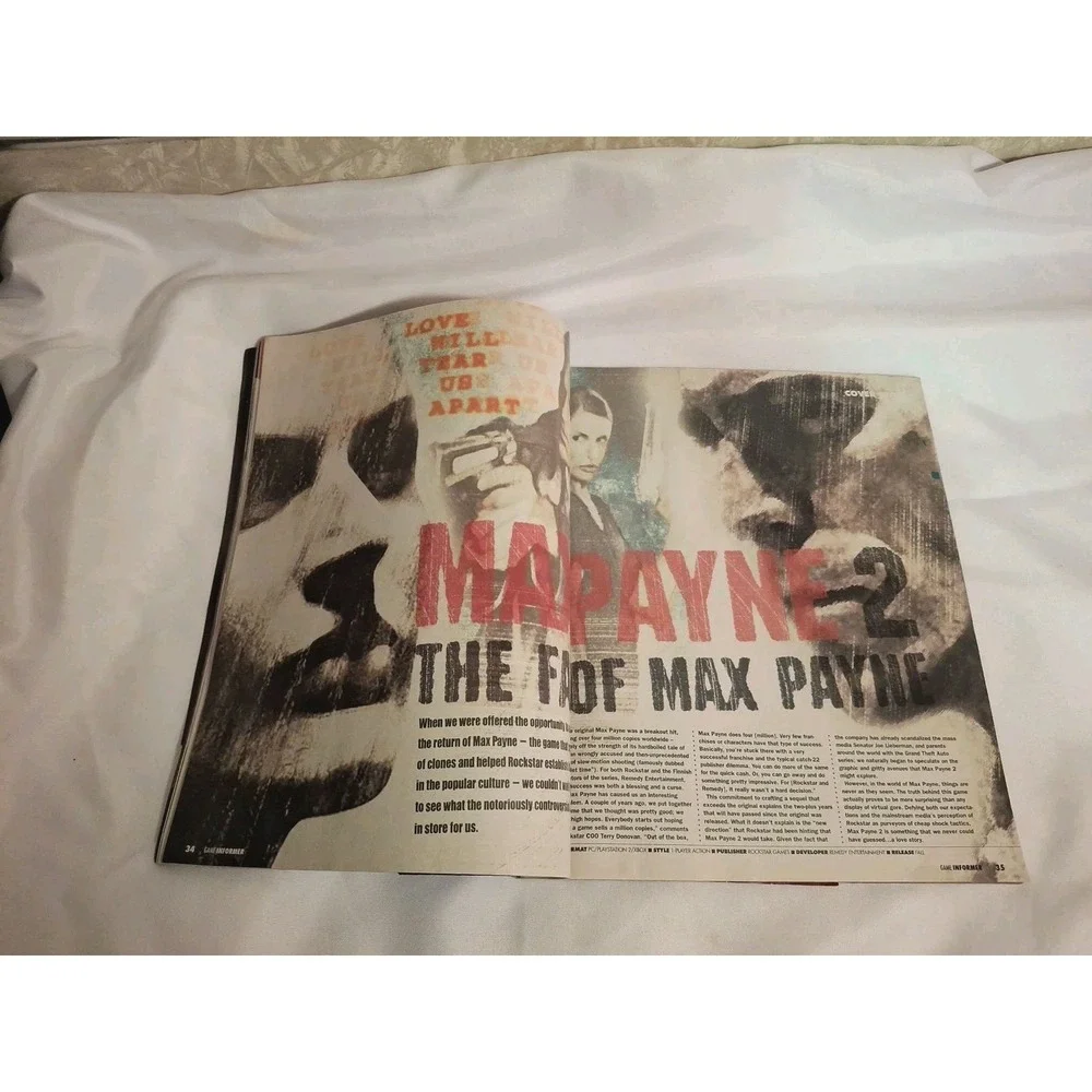 Game Informer Magazine Issue 125 Max Payne 2 Xenosaga 2 Prince of Persia